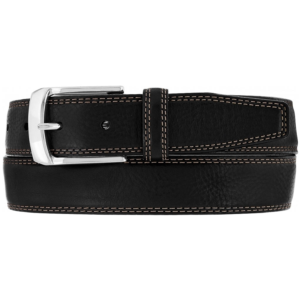 Men's Brighton Ventura Leather Belt, #M10383 Black