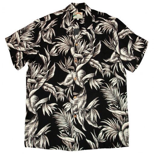 Men's Paradise Found Aloha Short Sleeve Camp Shirt, Tropical Paradise ...