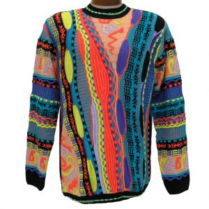 Men’s Steven Land® Textured Crew Neck Sweater Made In The USA #158 Bright (XL, ONLY!)