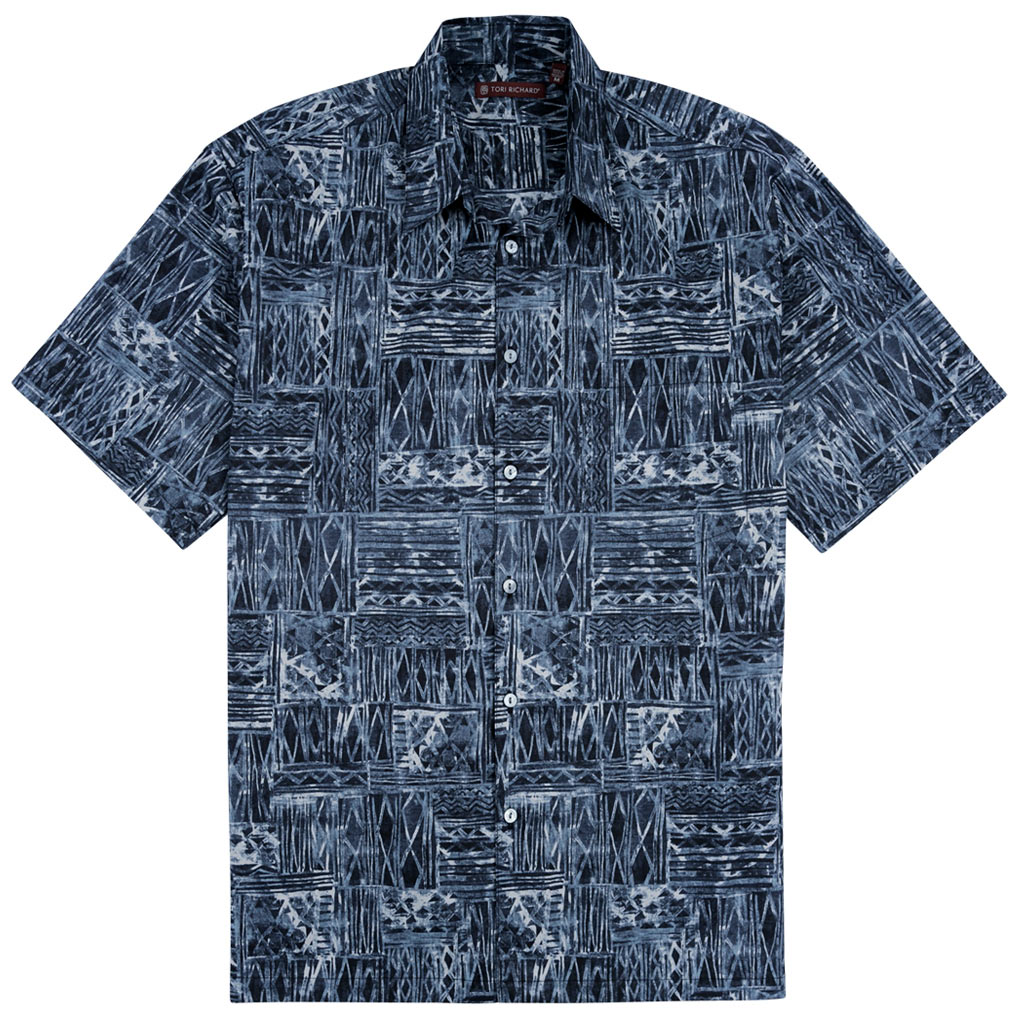 Men's Tori Richard Cotton Lawn Relaxed Fit Short Sleeve Shirt, Cat's