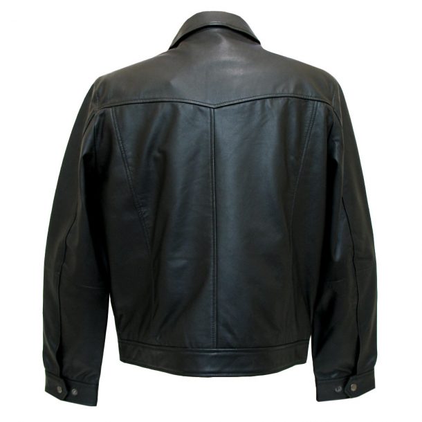Men's Scully Leather Jacket, Premium Lightweight Lambskin #723-11 Black ...