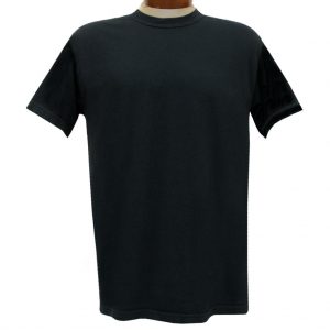 Men’s R. Options by Basic Options Short Sleeve Clear Colored Dyed Tee, Black