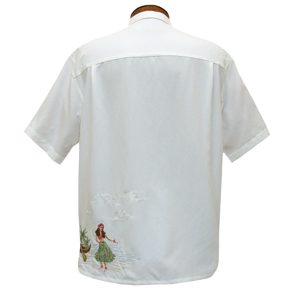 Button Front Embroidered Camp Shirt Bamboo Cay Mens Sailing The Good Life