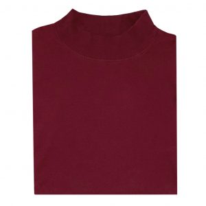 Men’s Gionfriddo Super Soft Interlock Pima Cotton Long Sleeve Mock Turtleneck Shirt #GK-2100 Wine (M, 2X ONLY!)