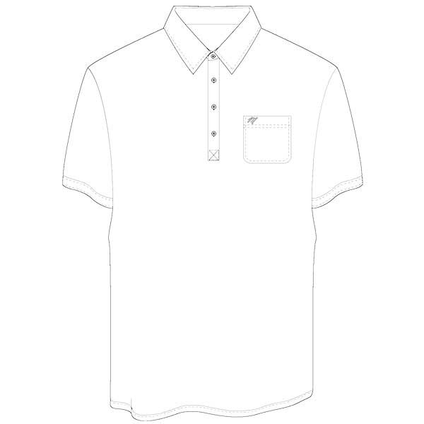 Men's Merola Short Sleeve Hard Collar Knit Golf Shirt White